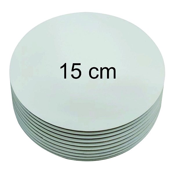 Cake Board Circular 15cm 10 unidades MDF