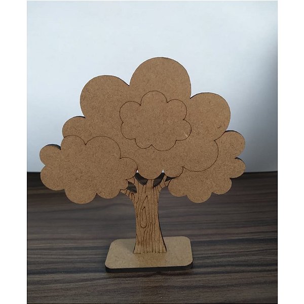 Mini Árvores MDF 5 unidades