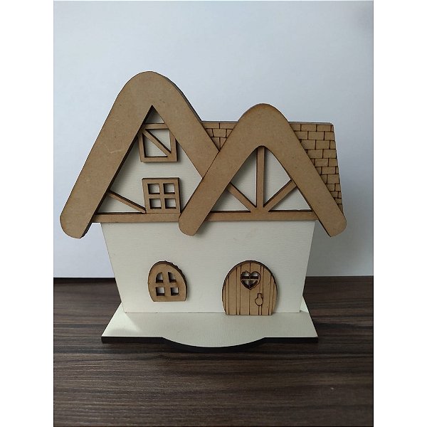 Mini Casinha Branca de Neve 2 unidades MDF