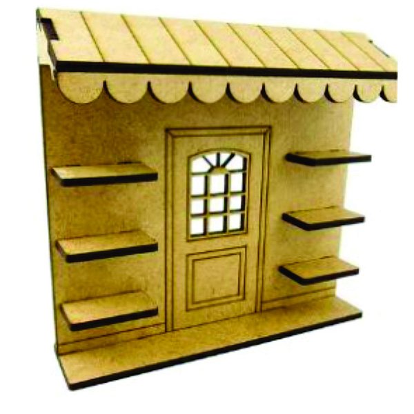 Mini Painel Frente de vendinha para mini cenário MDF 1 unidade