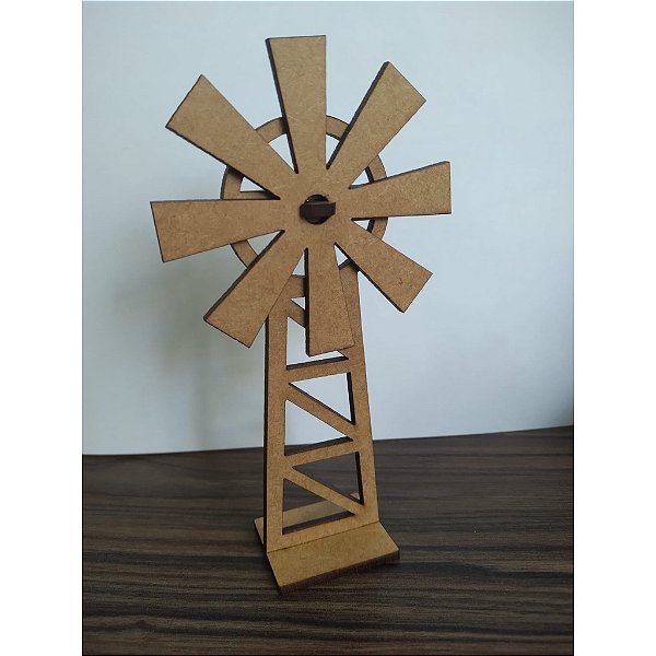 Mini Painel Moinho 9cm 10 unidades em MDF