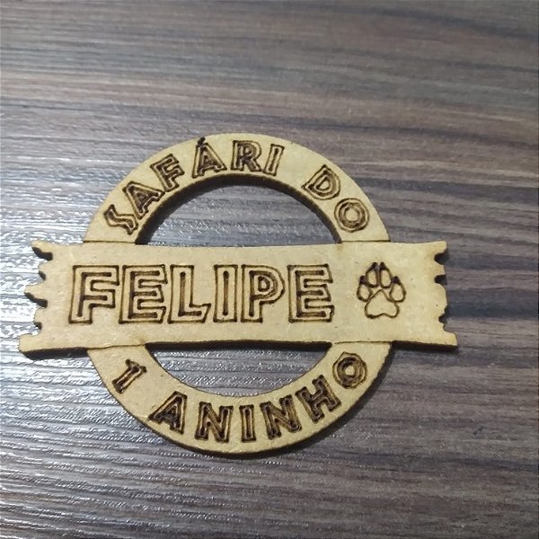 Placa Safári 10 unidades MDF