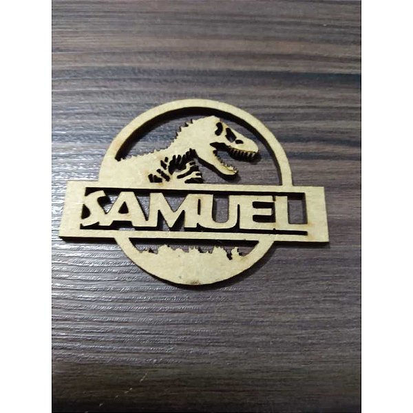 Placa Vazada Dinossauro 40cm MDF 1 unidade