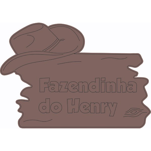 Plaquinha Fazendinha 5cm MDF 10 unidades