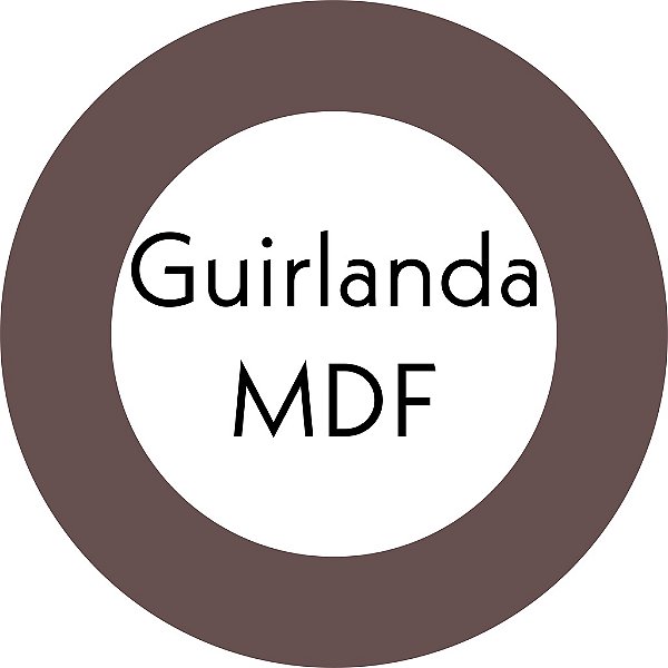Recorte Guirlanda Arco 30cm 4 unidades MDF