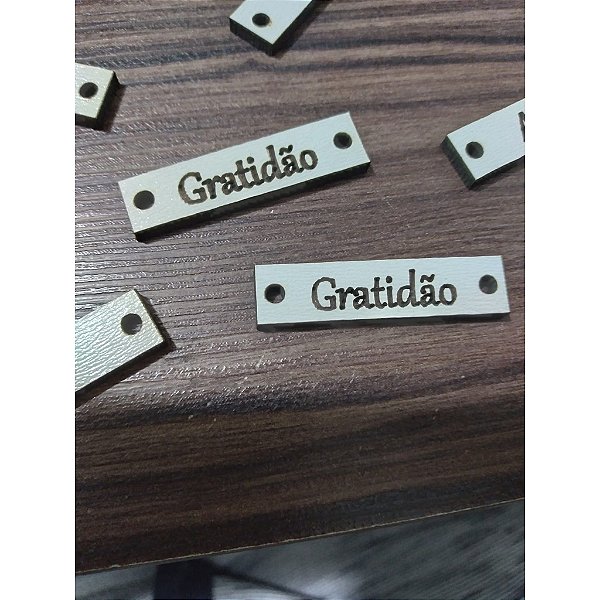 Tag Retangular 20 unidades personalizáveis MDF