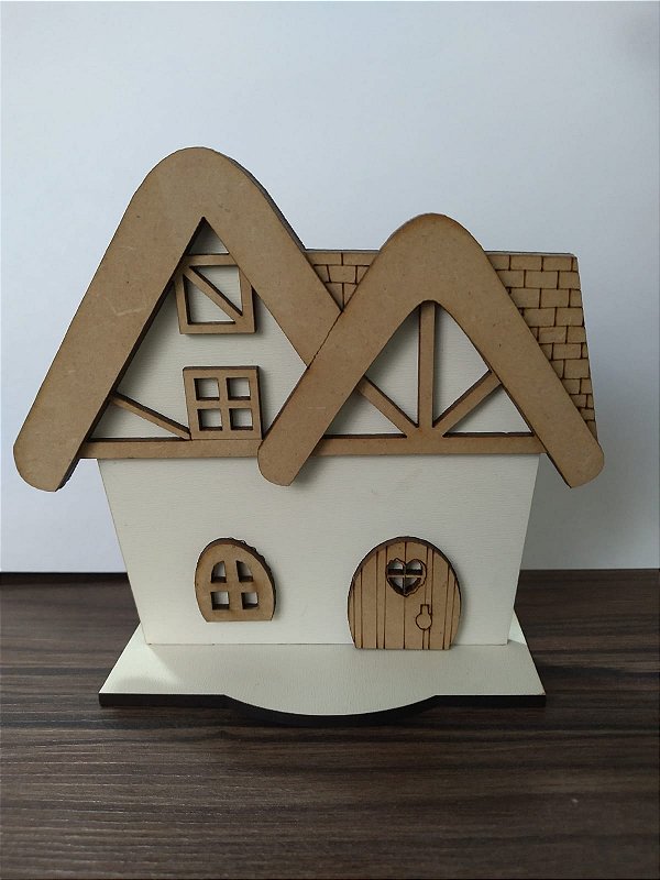Mini Casinha Branca de Neve 10 unidades MDF