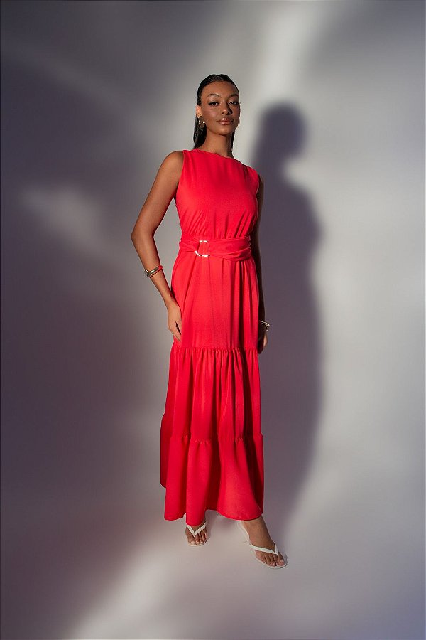 Vestido Longo com Aviamento