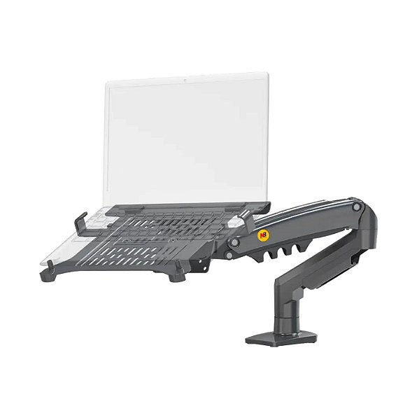 Suporte Notebook Articulado com Bandeja e Pistão a Gás para Mesa - North Bayou F80 FP-2 NB