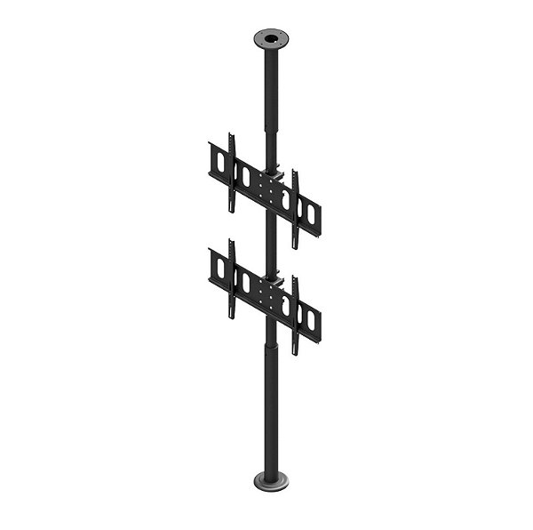 Suporte TV Teto ao Chão DUPLO 55 a 85 Polegadas - Avatron STC-3000TDSR-B