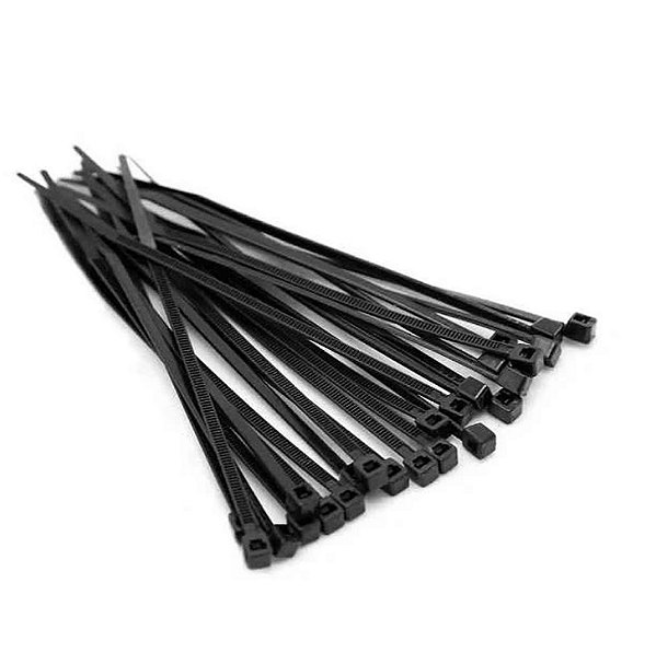 Abraçadeira Nylon 6.6 com Proteção UV 8,8 x 530mm Preto - Kit com 100 uni