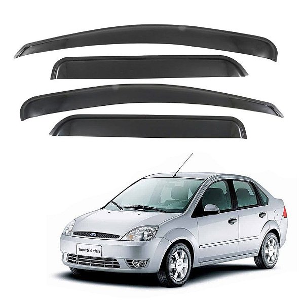Calha De Chuva Fiesta Sedan 2007 2008 09 2010 2011 4 Portas