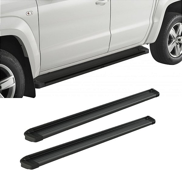 Estribo Amarok 2010 Em Diante Cabine Dupla Preto 1962mm