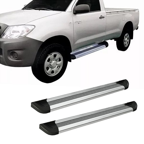 Estribo Hilux 2006 Até 2015 Cabine Simples Alumínio Polido