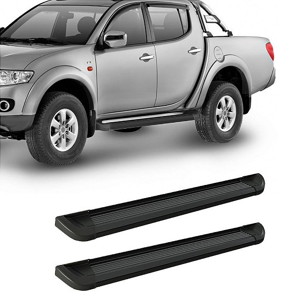 Estribo L200 Sport 2017 Em Diante Preto Bepo G2