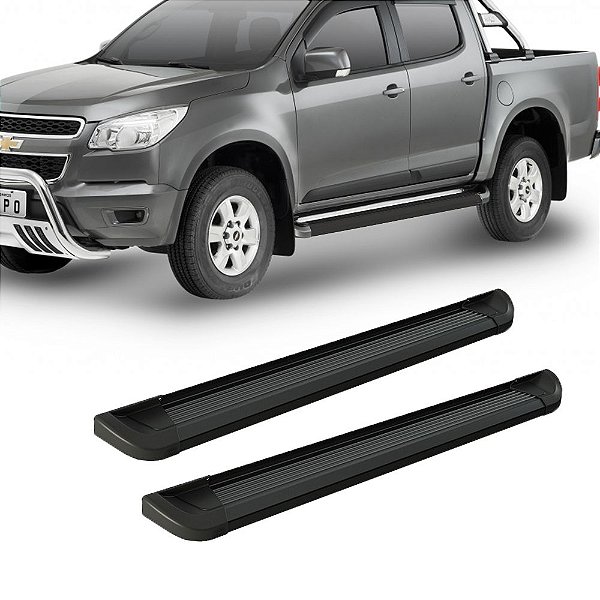 Estribo S10 2012 Em Diante Cabine Dupla Preto G2