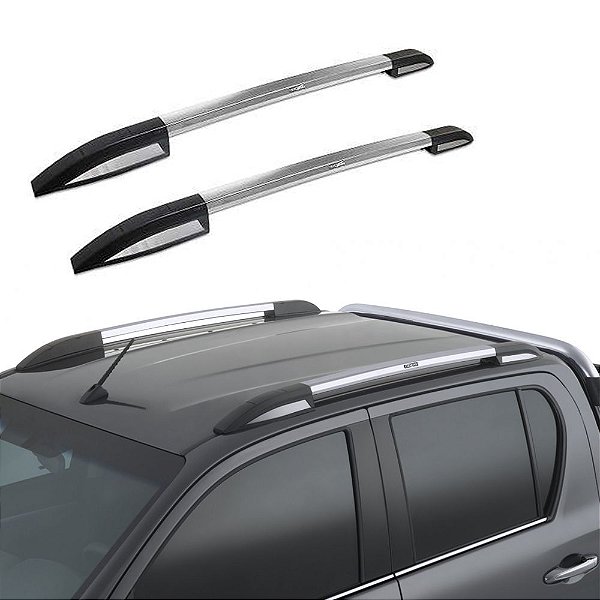 Rack Teto Longarina Hilux 2016 2017 2018 Cd Alumínio Polido