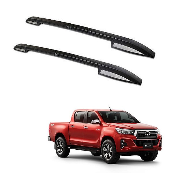 Rack Teto Longarina Hilux 2016 2017 2018 Cd Alumínio Preto