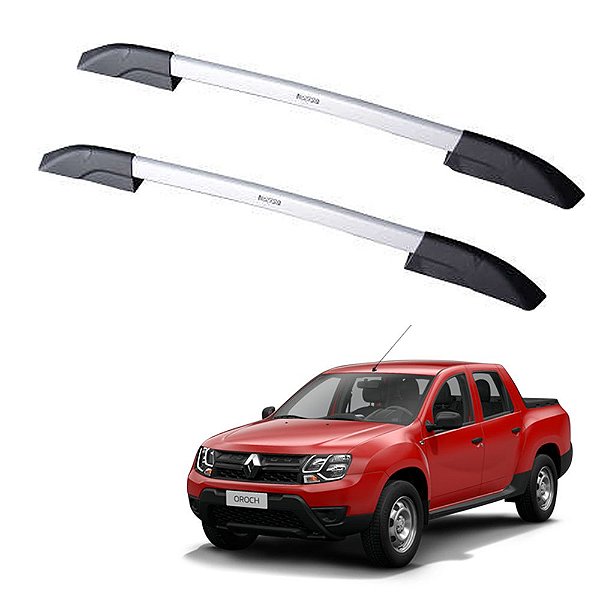 Rack Teto Longarina Duster Oroch 2017 2018 Alumínio Prata