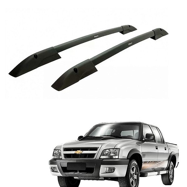 Rack Teto Longarina S10 1997 1998 1999 Cd Alumínio Preto