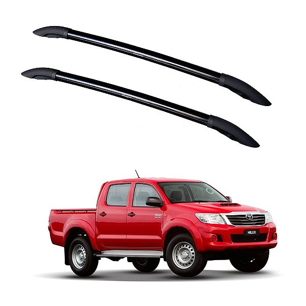 Longarina Hilux 2006 Até 2015 Alumínio Preto Bepo