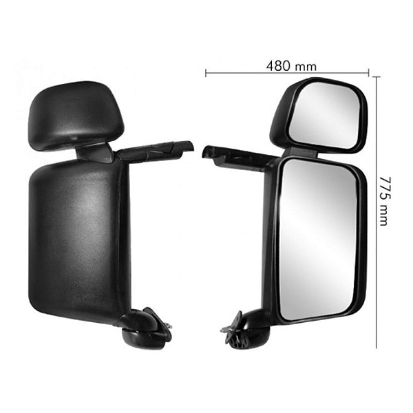 Espelho Retrovisor Scania P/G/R 124 Completo Convexo LD