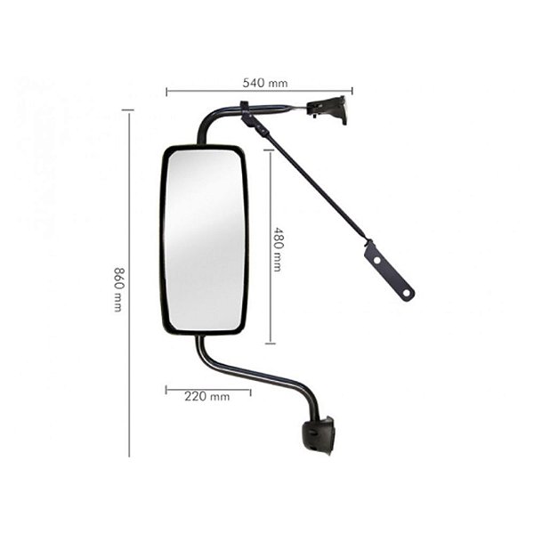 Espelho Retrovisor Vw Constellation 2006 2007 Le Convexo
