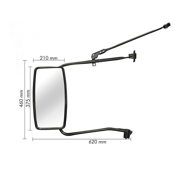 Espelho Retrovisor Vw Worker 17.210 / 18.310 Plano Par