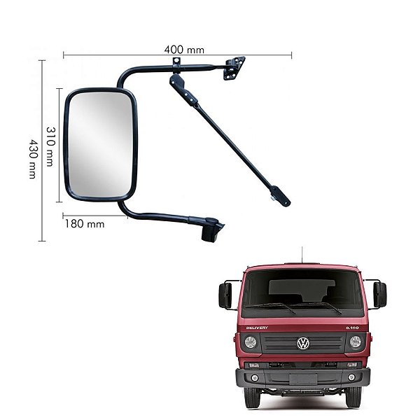 Espelho Retrovisor Vw Delivery 8.120 Convexo Par