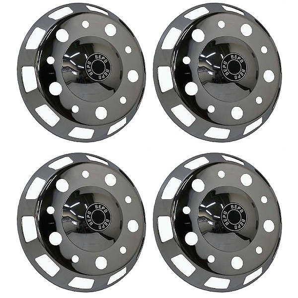 Kit Calota Scania Americana Pneu Sem Câmara Aro 22,5