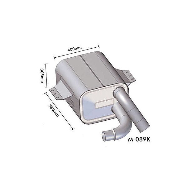 Silencioso Mb Atego 1315 1418 1518 - 3 Polegadas Com Miolo