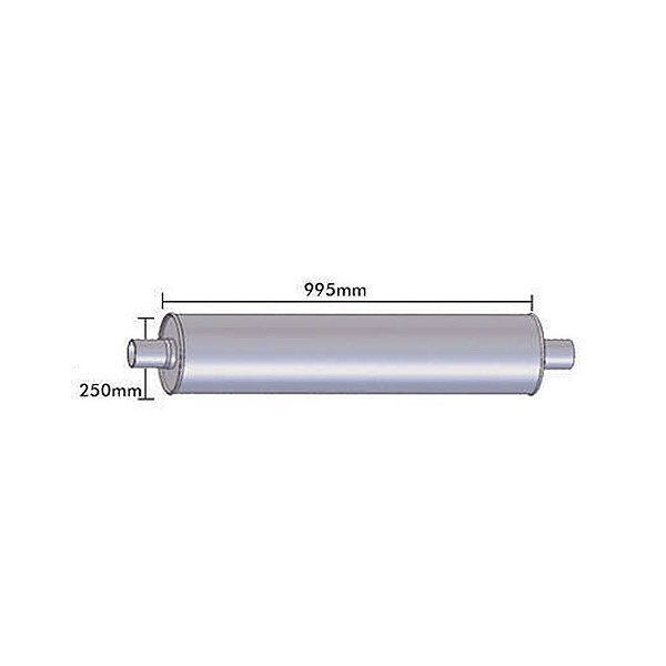 Silencioso Mb 712 / 912 Euro Iii - 3 Polegadas