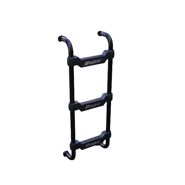 Escada Constellation 1200mm 3 Degraus Aço Preto Bepo