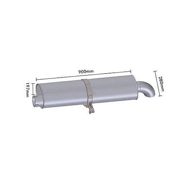 Silencioso Vw Worker 13.180 Motor Mwm 4 Polegadas