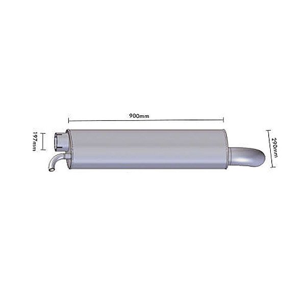 Silencioso Escapamento Vw 24220 / 24250 2rs253121