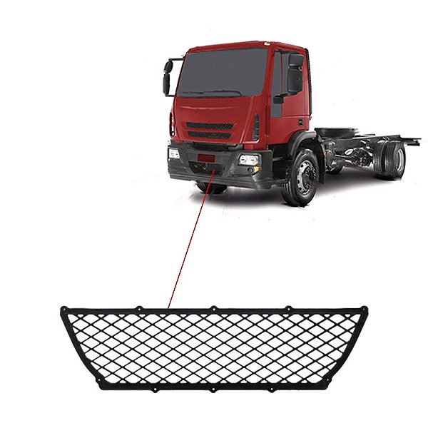Tela Parachoque Iveco Tector Plástico Sem Pintura 5801393925