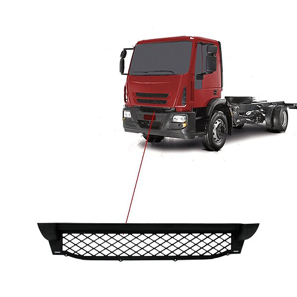 Tela Parachoque Iveco Tector Plástico Sem Pintura 5801393924
