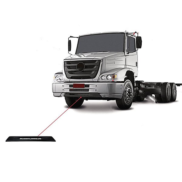 Spoiler Central Atron 2324 Fibra Injetada Preto 6948800008