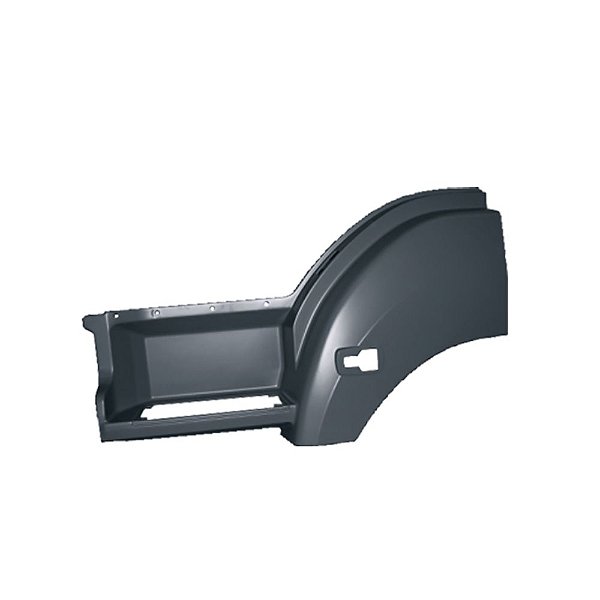 Paralama Mb Axor 2544 Lado Esquerdo Fibra Cinza 9586601101