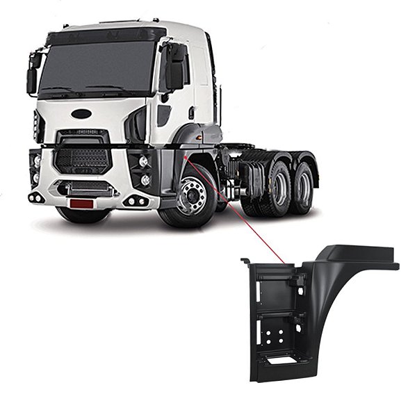 Paralama Ford Cargo 2842 Le Fibra Cinza Dc46e2009aczup