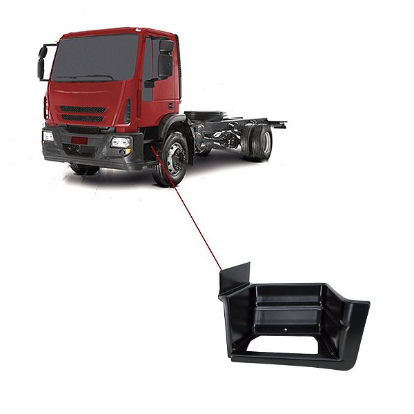 Estribo Iveco Tector Lado Esquerdo Fibra Preto 5801388987