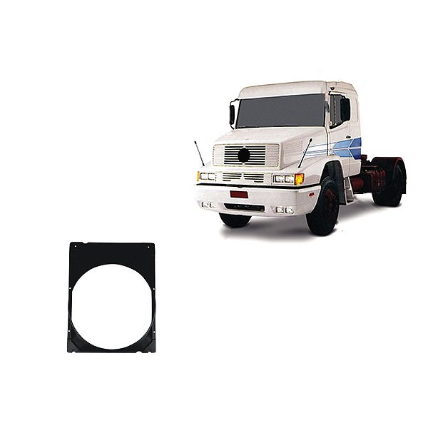 Defletor Radiador Mb 1935 Fibra Laminada Preto 3885057055