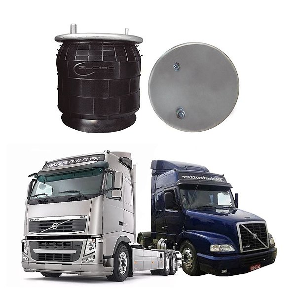 suspensão Pneumática Eixo Volvo FH NH Com Base