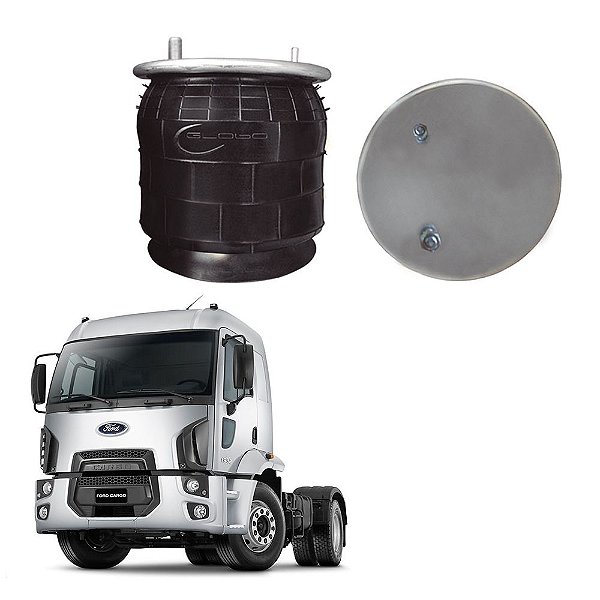 suspensão Mola Pneumática Eixo Ford Cargo Com Base