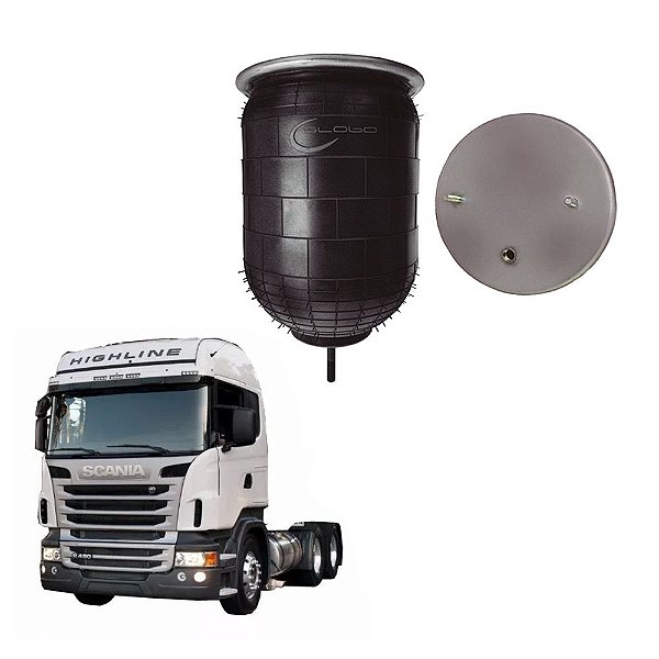 suspensão Pneumática 3 Eixo Scania Sem Base 2010 em diante