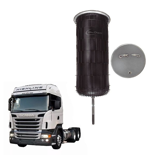 Mola Pneumática Eixo Scania Sem Base 2010 em diante