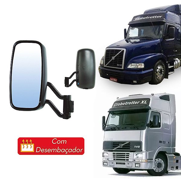 Retrovisor Completo Volvo FH/NH até 2009 Lado Esquerdo