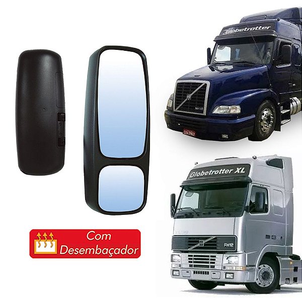 Retrovisor Sem Braço Volvo FH/NH até 2009 Lado Direito