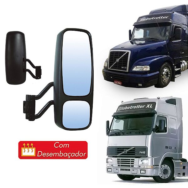 Retrovisor Completo Volvo FH/NH até 2009 Lado Direito