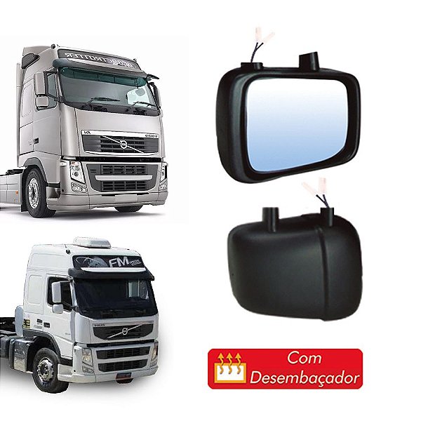 Retrovisor Auxiliar Volvo FH/FM 2010 até 2015 Lado Esquerdo